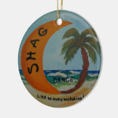 SHAG Zoals niemand kijkt! sierkleur Keramisch Ornament (Links)