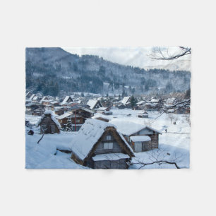 Shagawa River Valley Gifu Japan Fleece Deken