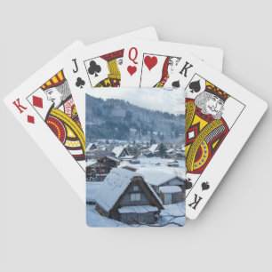 Shagawa River Valley Gifu Japan Pokerkaarten