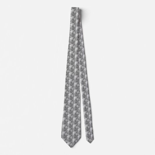 Shagbark Hickory Tree Necktie - Origineel Stropdas (Voorkant)