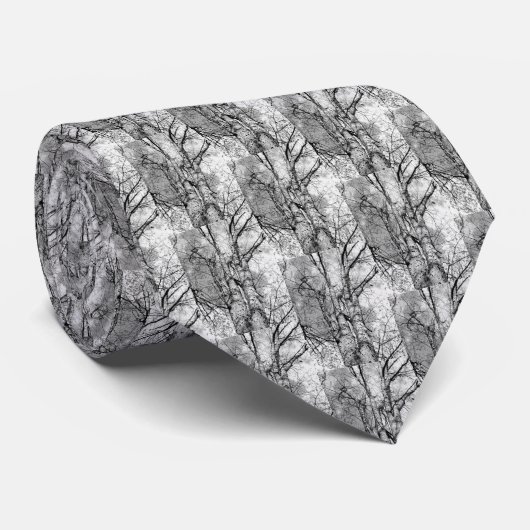 Shagbark Hickory Tree Necktie - Origineel Stropdas (Opgerold)