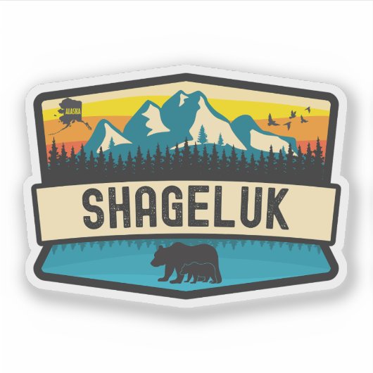 Shageluk, Alaska Sticker (Voorkant)