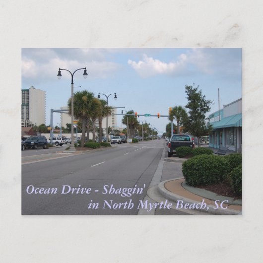 Shaggin on Ocean Drive Briefkaart (Voorkant)