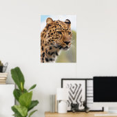 Shaggy Adult Cheetah in de Wilde Poster (Thuiskantoor)