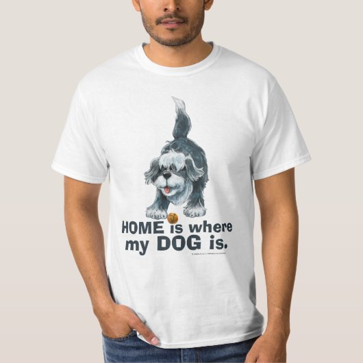 Shaggy Dog HOME is waar mijn DOG shirt is (Voorkant)
