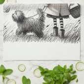 Shaggy Dog Keuken Handdoek (Gevouwen)