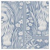 Shaggy Dog Pattern Aangepaste achtergrondkleur Stof (Close Up)