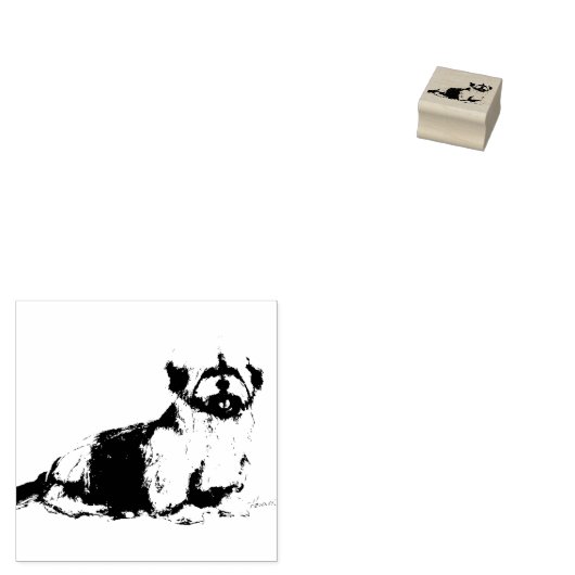 Shaggy Dog Stamp Rubberstempel (Gestempeld)