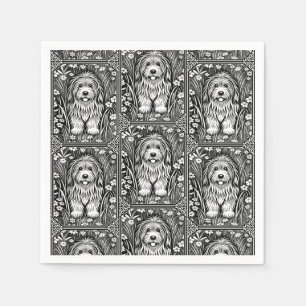 Shaggy Dog Verjaardagsfeestje Huisdieren Welkom Servet