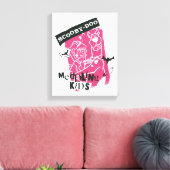 Shaggy en Scooby-Doo bemoeien Kinder Punk schets Canvas Afdruk (Insitu (Woonkamer))