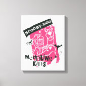 Shaggy en Scooby-Doo bemoeien Kinder Punk schets Canvas Afdruk (Voorkant)