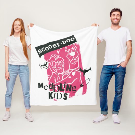 Shaggy en Scooby-Doo bemoeien Kinder Punk schets Fleece Deken (In situ)