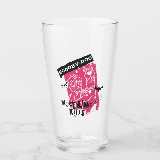 Shaggy en Scooby-Doo bemoeien Kinder Punk schets Glas (Voorkant)