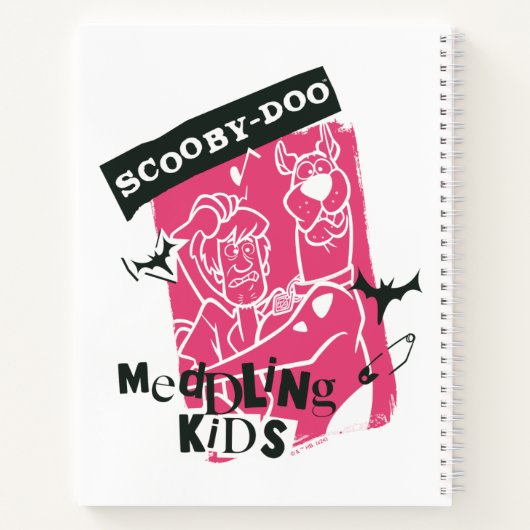 Shaggy en Scooby-Doo bemoeien Kinder Punk schets Notitieboek (Achterkant)