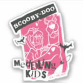 Shaggy en Scooby-Doo bemoeien Kinder Punk schets Sticker (Voorkant)