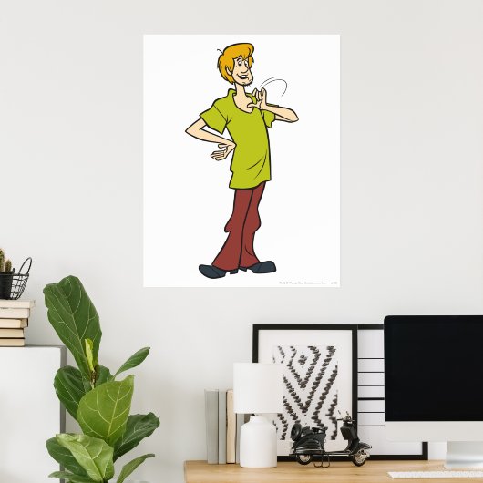 Shaggy Gesturing Poster (Thuiskantoor)