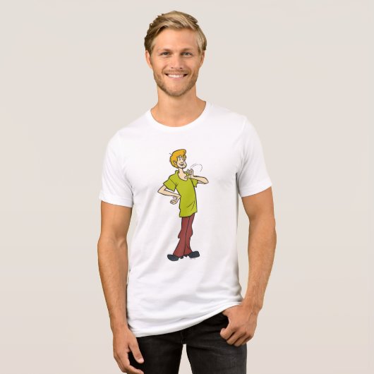 Shaggy Gesturing Tri-Blend Shirt (Voorkant volledig)