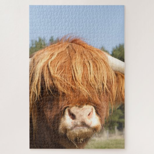 Shaggy-Hazard Highland Koe Legpuzzel (Verticaal)