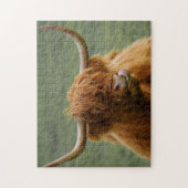 Shaggy Hazard Scottish Highland Koe Natuur Animal Legpuzzel (Verticaal)