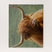 Shaggy Hazard Scottish Highland Koe Natuur Animal Legpuzzel (Verticaal)
