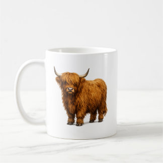 Shaggy Highland Cow Portrait Koffiemok