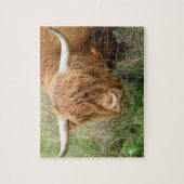 Shaggy Highland Cow Puzzle Legpuzzel (Verticaal)