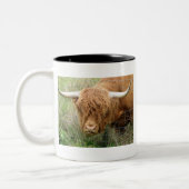 Shaggy Highland Cow Tweekleurige Koffiemok (Links)