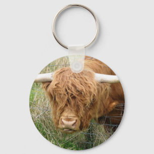 Shaggy Highland Koe Sleutelhanger