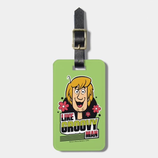 Shaggy "like Groovy Man" Grafisch Bagagelabel (Voorkant verticaal)