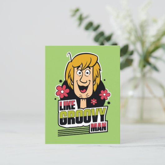 Shaggy "like Groovy Man" Grafisch Briefkaart (Staand voorkant)