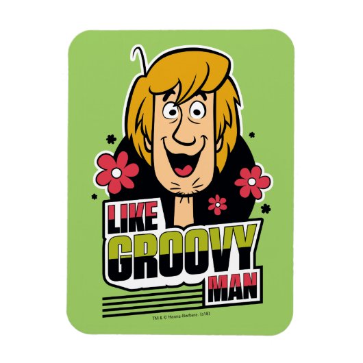 Shaggy "like Groovy Man" Grafisch Magneet (Verticaal)