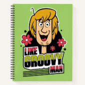 Shaggy "like Groovy Man" Grafisch Notitieboek (Voorkant)