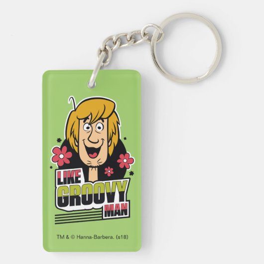 Shaggy "like Groovy Man" Grafisch Sleutelhanger (achterkant)