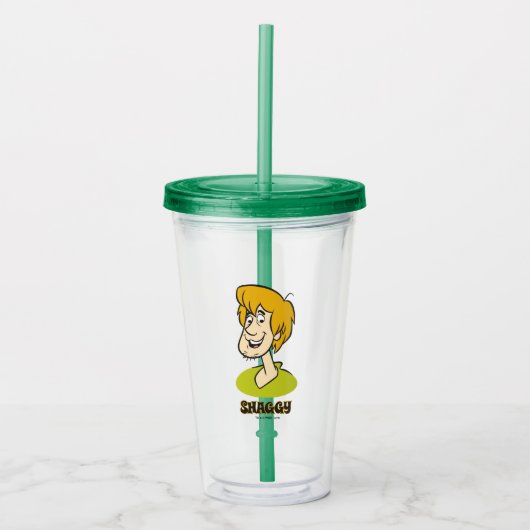 Shaggy Name Graphic Acryl Drinkbeker (Voorkant)