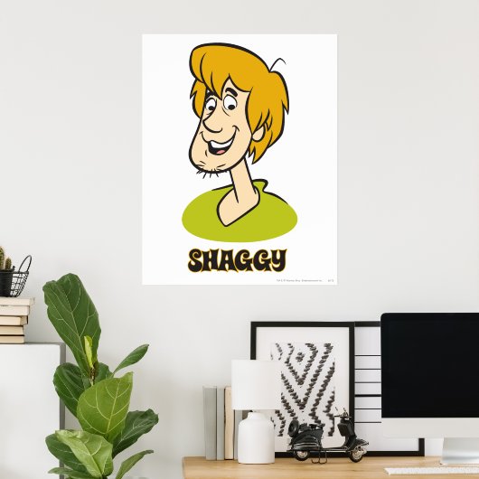Shaggy Name Graphic Poster (Thuiskantoor)