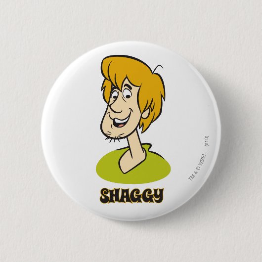 Shaggy Name Graphic Ronde Button 5,7 Cm (Voorkant)