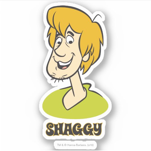 Shaggy Name Graphic Sticker (Voorkant)