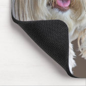 Shaggy poedel met aangepaste naam muismat (Hoek)