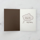 Shaggy Poodle voor 80ste Verjaardag Humor Kaart (Binnen)