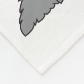 Shaggy Puppy Cartoon Fleece Deken (Hoek)