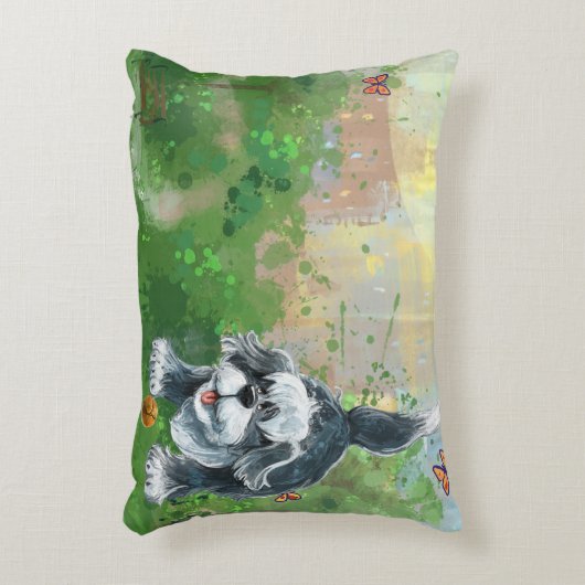 Shaggy Sheep Dog Accent Kussen (Voorkant(Verticaal))