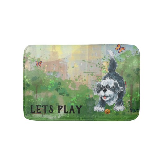 Shaggy Sheep Dog Badmat (Voorkant)
