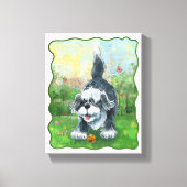 Shaggy Sheep Dog Canvas Afdruk (Voorkant)