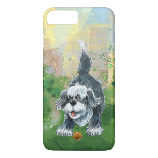 Shaggy Sheep Dog Electronics Case-Mate iPhone Case (Achterkant)