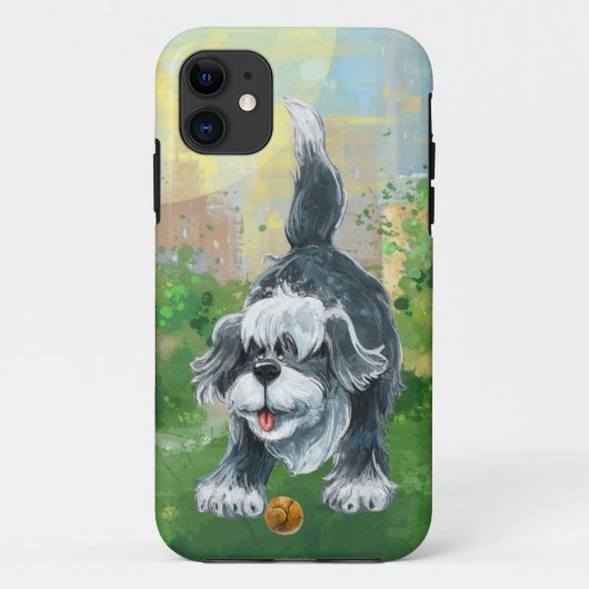 Shaggy Sheep Dog Electronics Case-Mate iPhone Case (Achterkant)
