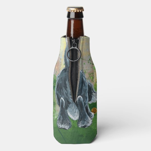 Shaggy Sheep Dog Flesjeskoeler (Fles Achterkant)