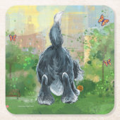 Shaggy Sheep Dog Kartonnen Onderzetters (Voorkant)