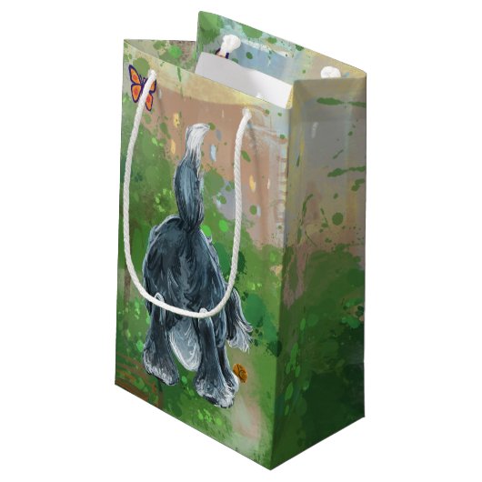 Shaggy Sheep Dog Klein Cadeauzakje (Achterkant Gekanteld)