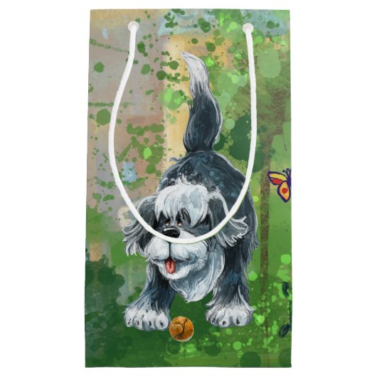 Shaggy Sheep Dog Klein Cadeauzakje (Voorkant)