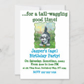 Shaggy Sheep Dog Magnetische Uitnodiging (Voorkant)